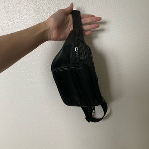Faux leather fanny pack